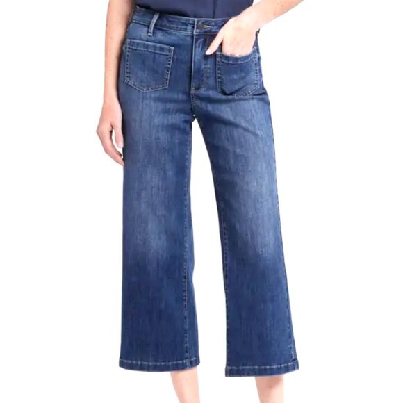 Unpublished Wide-Leg Cropped Jeans - Picture 1 of 11